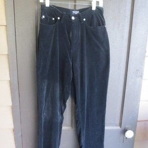 Black velvet vintage Polo jeans/pants